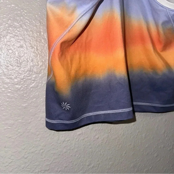 Athleta Colorful Shanti Racerback Printed Crop Top Womens XS - Picture 3 of 6